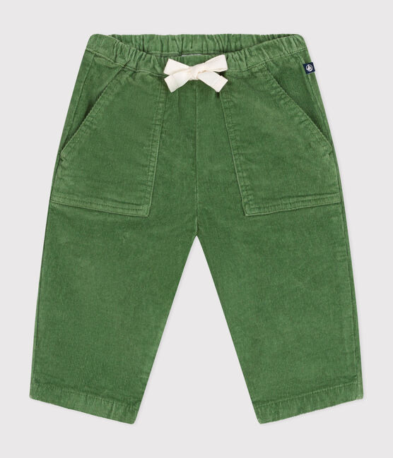 Pantalon en velours bébé vert PALMERAIE