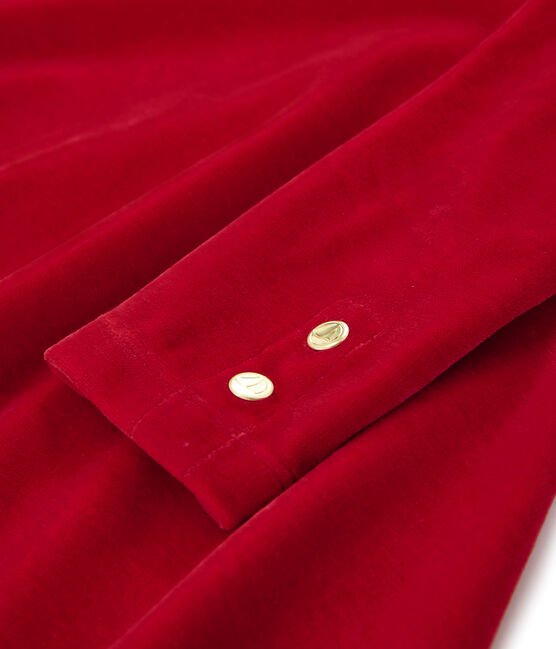 Robe manches longues enfant fille rouge TERKUIT