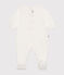 Pyjama en coton bébé blanc MARSHMALLOW/blanc MISTIGRI