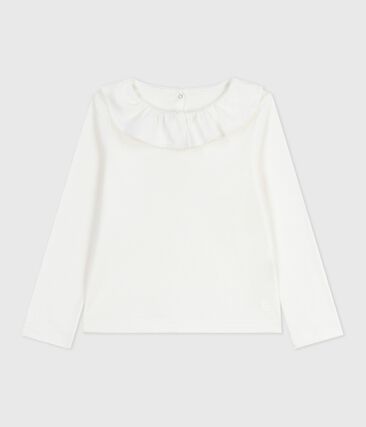 Tee-shirt enfant manches longues en coton uni
