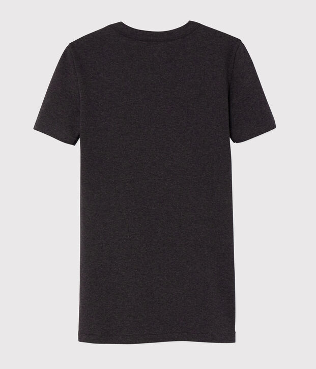 T-shirt col rond iconique en coton Femme gris