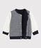 Cardigan réversible bébé garçon bleu SMOKING/blanc MARSHMALLOW