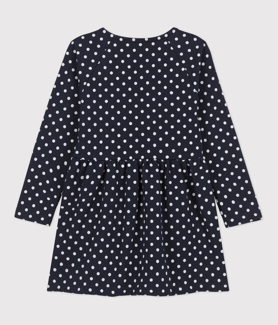 Robe à pois manches longues en molleton enfant fille SMOKING