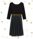 Robe femme bi-matière
