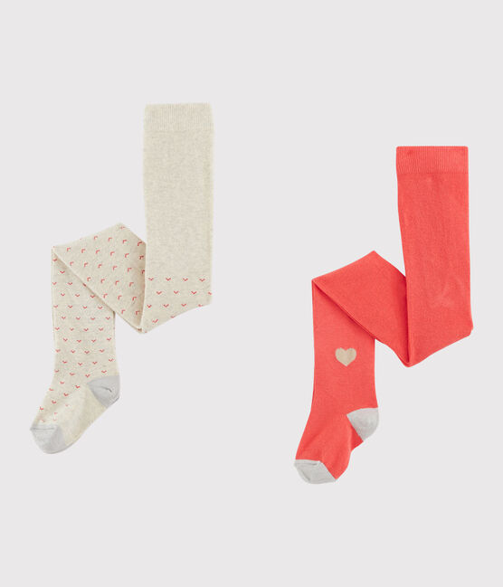 Lot de 2 paires de collants enfant fille variante 2