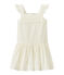 Robe de cérémonie fille dentelle et coton blanc MARSHMALLOW