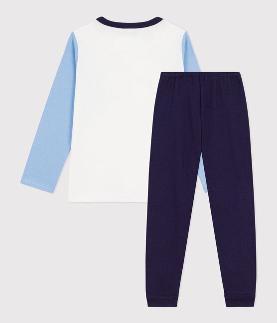 Pyjama enfant en coton motif chien bleu SOIR/ MULTICO