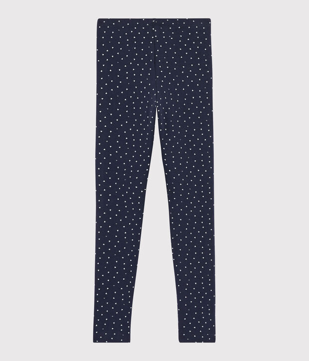 Legging en jersey enfant fille bleu/multicouleur