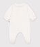 Pyjama b&eacute;b&eacute; en tubique imprim&eacute; &agrave; c&oelig;urs blanc/multicouleur