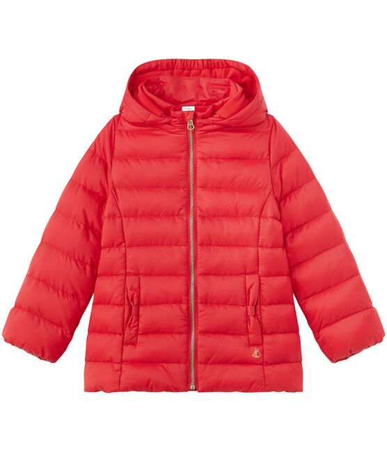 Doudoune fille à capuche rouge FROUFROU