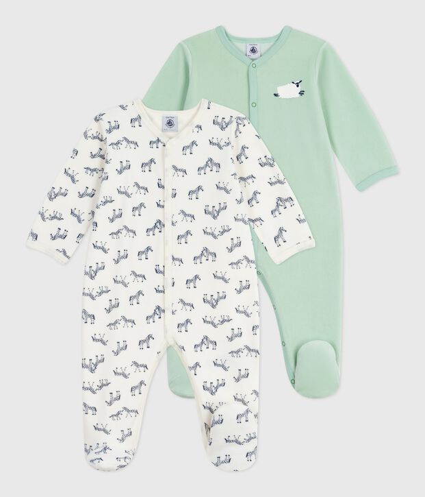 Lot de pyjamas b&eacute;b&eacute; en coton imprim&eacute; multicouleur