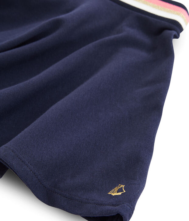 Jupe enfant fille bleu marine