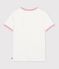 Tee-shirt femme en coton manches courtes uni blanc