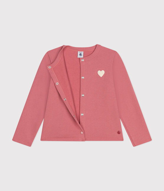 Cardigan en molleton enfant fille rose ROSEWOOD