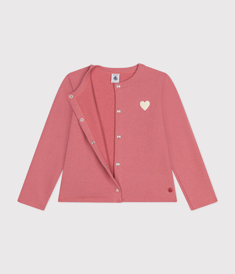 Cardigan en molleton enfant fille rose ROSEWOOD