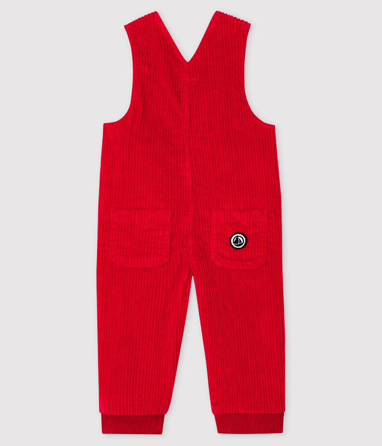 Salopette longue b&eacute;b&eacute; gar&ccedil;on rouge