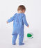 Pyjama bébé en tubique ouverture au dos à rayures PERSE/ AVALANCHE
