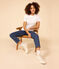 Tee-shirt L'ICONIQUE cocotte en coton Femme blanc ECUME
