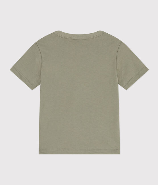 Tee-shirt manches courtes en coton enfant garçon MARECAGE/ AVALANCHE