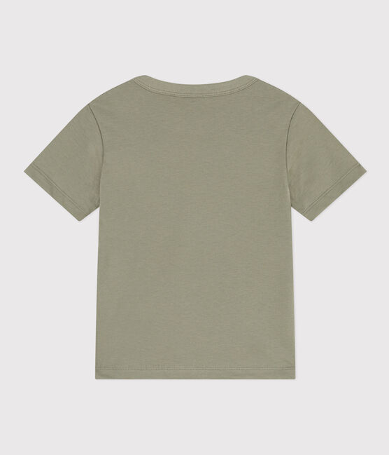 Tee-shirt manches courtes en coton enfant garçon MARECAGE/ AVALANCHE