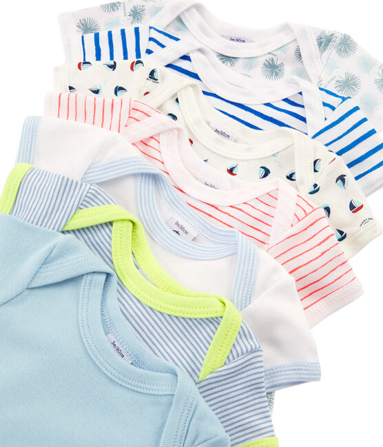 Pochette surprise de 7 bodies manches courtes bébé garçon variante 1
