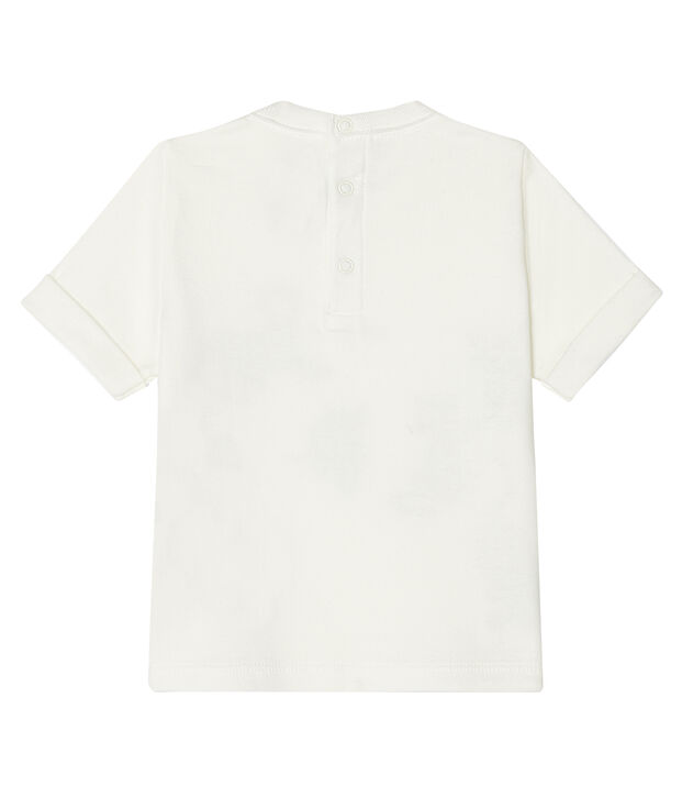 Tee-shirt manches courtes b&eacute;b&eacute; gar&ccedil;on blanc