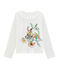 Tee-shirt enfant fille blanc MARSHMALLOW