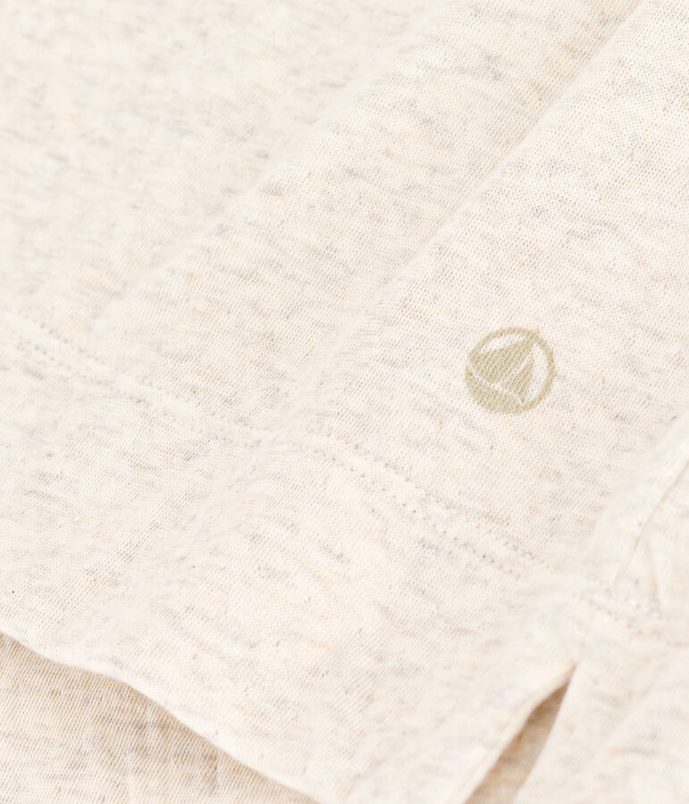 Tee-shirt le Boxy en coton femme beige MONTELIMAR CHINE