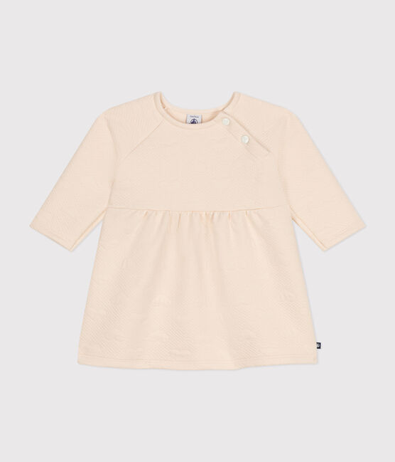 Robe manches longues en tubique matelassé bébé écru AVALANCHE