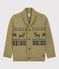 Cardigan laine et coton enfant garçon JERRYCAN MOULINE/ MULTICO