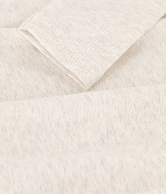 Sous-pull en coton enfant fille / garçon beige MONTELIMAR CHINE