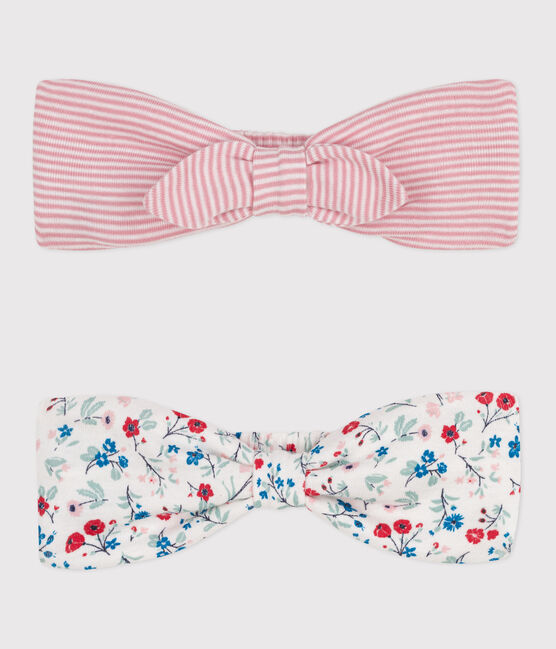 Lot de 2 bandeaux bébé fille en coton variante 1