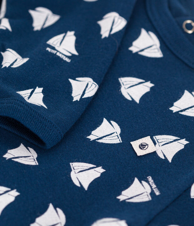 Dors bien en coton b&eacute;b&eacute; bleu/blanc