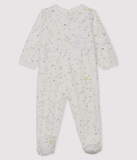 Dors bien bébé en velours blanc MARSHMALLOW/blanc MULTICO