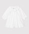 Robe à fleurs bébé fille twill en coton biologique blanc MARSHMALLOW/gris GRIS