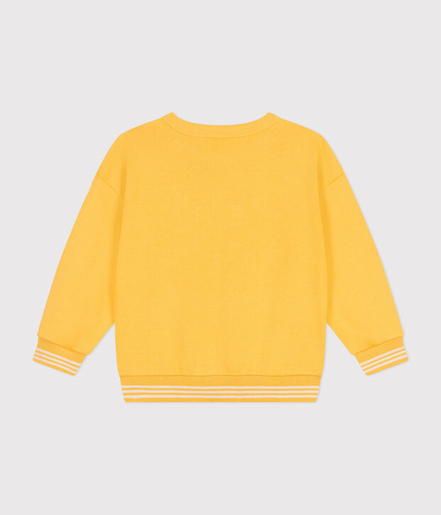 Sweatshirt en molleton enfant fille / gar&ccedil;on jaune