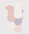 Lot de 5 bodies manches courtes fleurs en coton variante 1