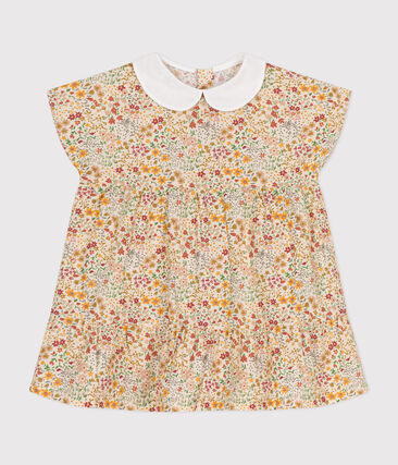 Robe manches courtes en popeline bébé