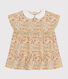 Robe manches courtes en popeline bébé
