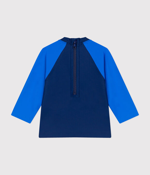 Tee shirt de bain anti UV b&eacute;b&eacute; bleu/bleu