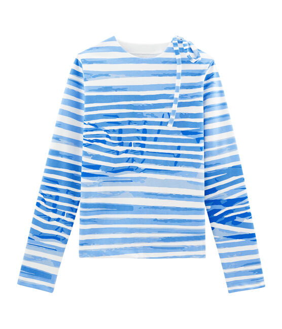 Marinière blanc MARSHMALLOW/bleu BLEU