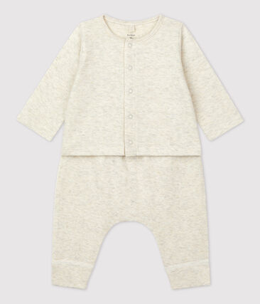 Ensemble 2 pièces uni en tubique bio bébé