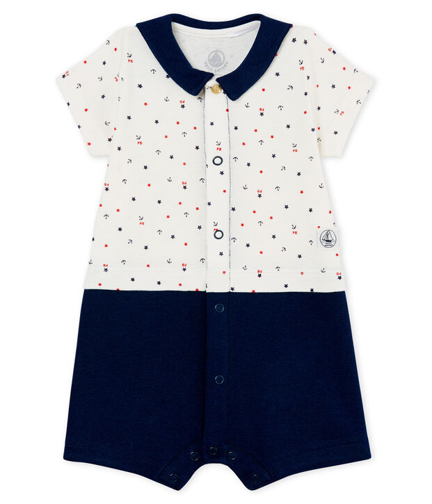 Combicourt b&eacute;b&eacute; gar&ccedil;on blanc/multicouleur