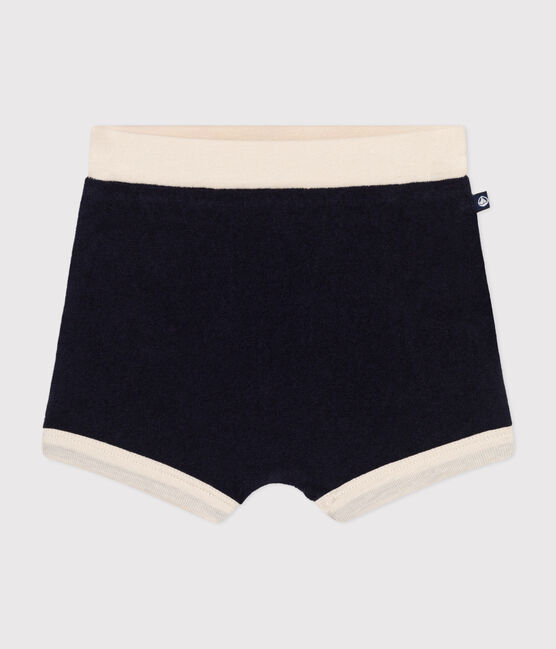 Short en bouclette éponge bébé bleu SMOKING