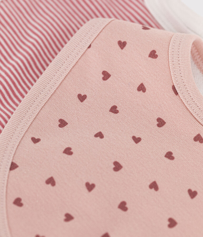 Lots de deux bavoirs b&eacute;b&eacute; en coton variante 2