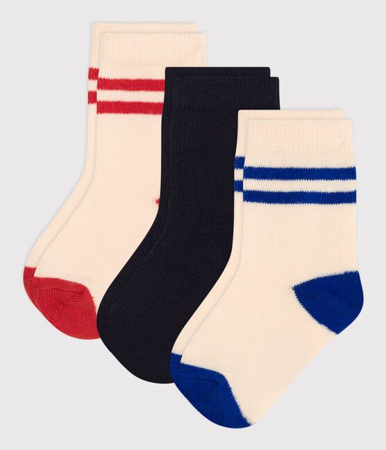 3 paires de chaussettes en coton rayures bébé variante 1