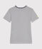 Tee-shirt L'Iconique Monsieur Madame en coton femme blanc MARSHMALLOW/bleu SMOKING