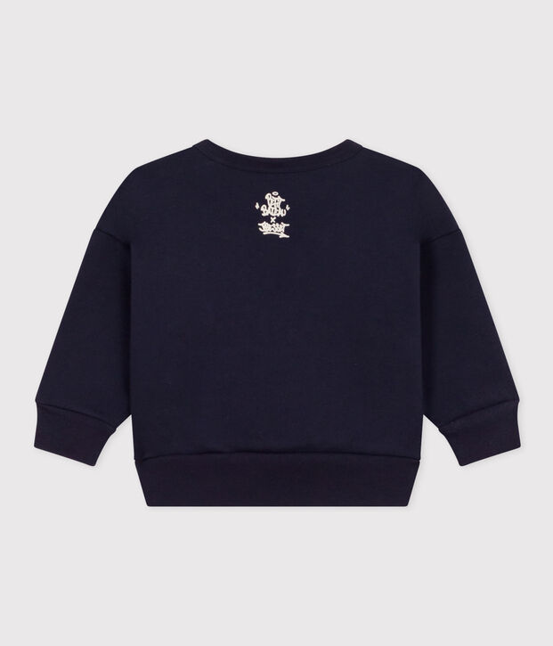 Sweatshirt en molleton b&eacute;b&eacute; bleu marine
