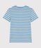 Tee-shirt L'ICONIQUE col rond en coton Femme AZUL/ MONTELIMAR