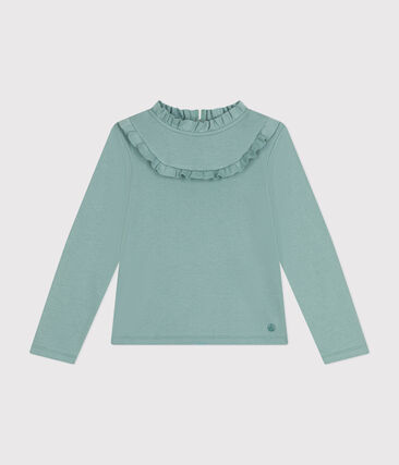 Tee-shirt manches longues en côte enfant fille